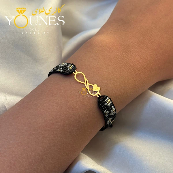 دستبند میوکی قلب بینهایت طلا